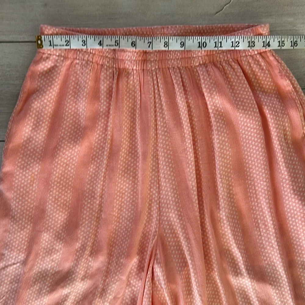 Anthropologie Maeve Peach Wide-Leg Pants size small